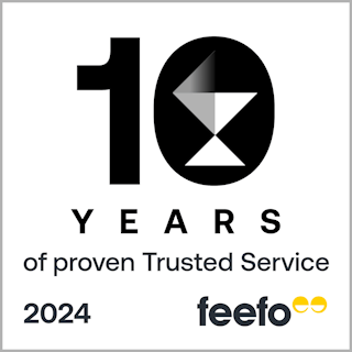 We've been awarded the Platinum Trusted Service award by Feefo
